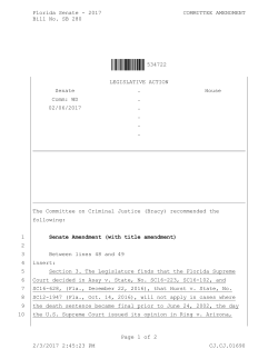Florida Senate - 2017 COMMITTEE AMENDMENT Bill No. SB 280