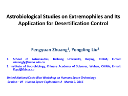 Astrobiological Studies on Extremophiles and Its