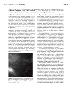 THE APEX-ANTAPEX CRATERING ASYMMETRY ON JOVIAN