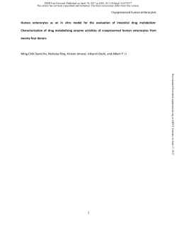 Human enterocytes as an in vitro model for the evaluation of