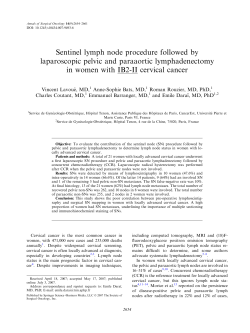 Sentinel lymph node procedure followed by