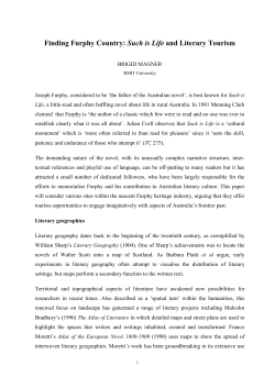 Finding Furphy Country: Such is Life and Literary Tourism