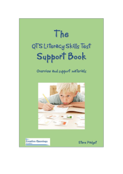 QTS Literacy Skills Test Support