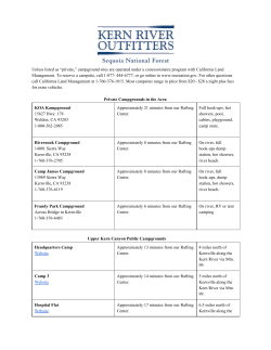 Local Area Camping PDF - Kern River Outfitters