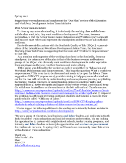 Suggestions to complement and supplement the Education and