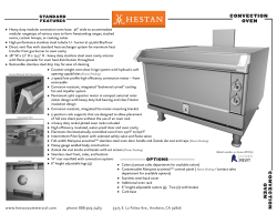 CONVECTION OVEN CONVE CTION O VEN