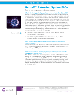 Retro-X&trade; Retroviral System FAQs