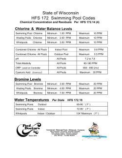 State of Wisconsin HFS 172 Swimming Pool Codes