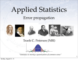 Error propagation