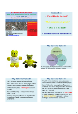 Cozens - International CPTED Association