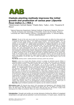 Homrani Bakali A., Alem C., Ichir L. L., El Mzouri E. H., 2016