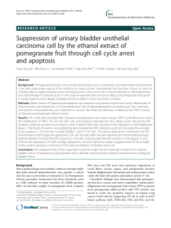 Suppression of urinary bladder urothelial carcinoma cell by the