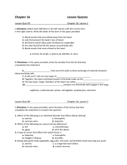 Chapter 16 Lesson Quizzes