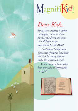 Dear Kids - Magnificat