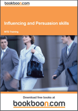 Influencing and Persuasion skills - Ballsbridge College of Further