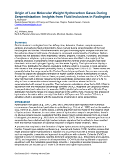 Origin of Low Molecular Weight Hydrocarbon