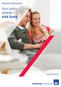 AXA Extra Policy Wording