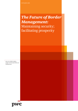 The Future of Border Management