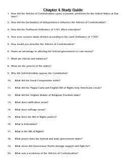 8th Chapter 4 Study Guide BLANK