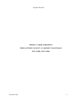 project labor agreement - Building Trades Employers` Association