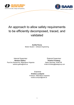 An approach to allow safety requirements to be efficiently