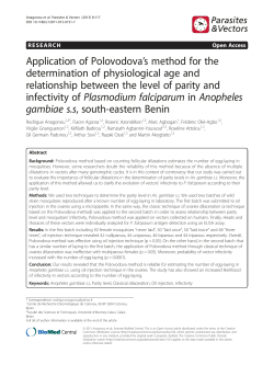 Application of Polovodova`s method for the determination of