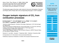 Oxygen isotopes of combustion CO2