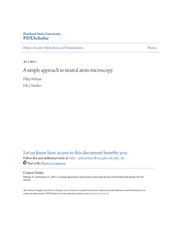 A simple approach to neutral atom microscopy