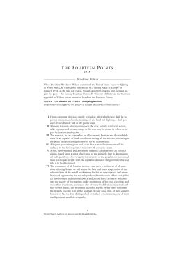 The Fourteen Points - 20th Century World History