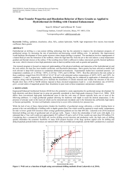 Heat Transfer Properties and Dissolution Behavior of Barre Granite