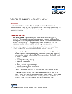 Science as Inquiry: Discussion Guide