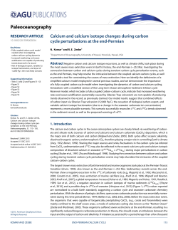 Calcium and calcium isotope changes during carbon cycle