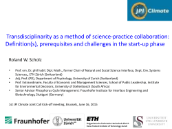 Presentation Transdisciplinarity_Roland Scholz