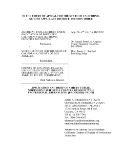in the court of appeal for the state of california second appellate