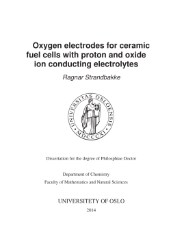 Oxygen electrodes for ceramic fuel cells with proton and oxide ion