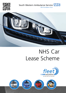 NHS Car Lease Scheme