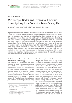 Microscopic Rocks and Expansive Empires: Investigating Inca