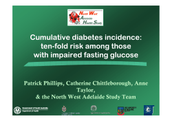 Cumulative diabetes incidence: ten