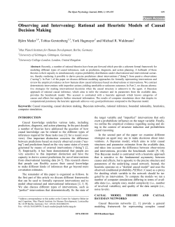 Observing and Intervening: Rational and Heuristic Models of