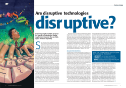 Are disruptive technologies disruptive