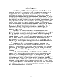 Acknowledgement I would like to gratefully and sincerely thank Dr