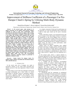 Improvement of Stiffness Coefficient of a Passenger Car Pre