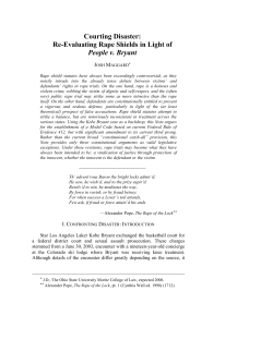 Courting Disaster - Moritz College of Law