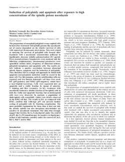 Induction of polyploidy and apoptosis after