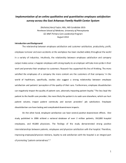 Implementation of an online qualitative and quantitative employee