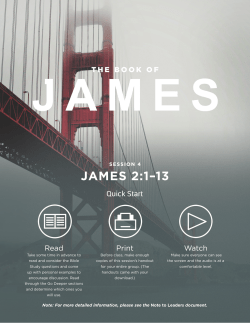james 2:1&ndash;13 - New Hope Church