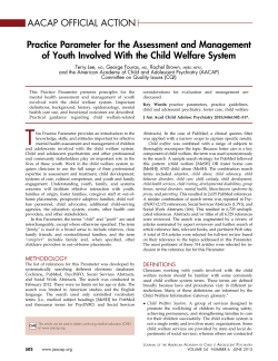 Practice Parameter for the Assessment and Management of Youth