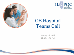 section alert - Illinois Perinatal Quality Collaborative