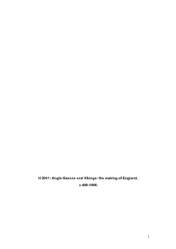 Anglo-Saxons and Vikings