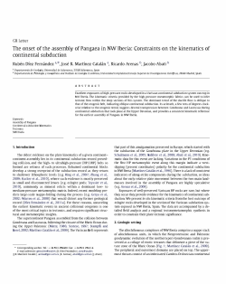 The onset of the assembly of Pangaea in NW Iberia - E